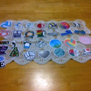 Volleyball stickers for cellphones, laptop, lockers, crafts, scrapbooking